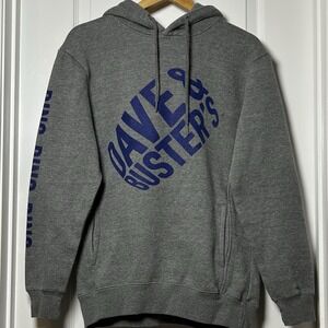 Threadfast Apparel Dave & Buster's Logo Branded Ding Ding Ding Gray Hoodie